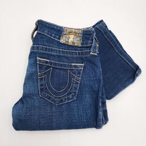True Religion‎ Carrie Bell Jeans Women Sz 27 Low Wais  Flare Stretch SEE PHOTOS